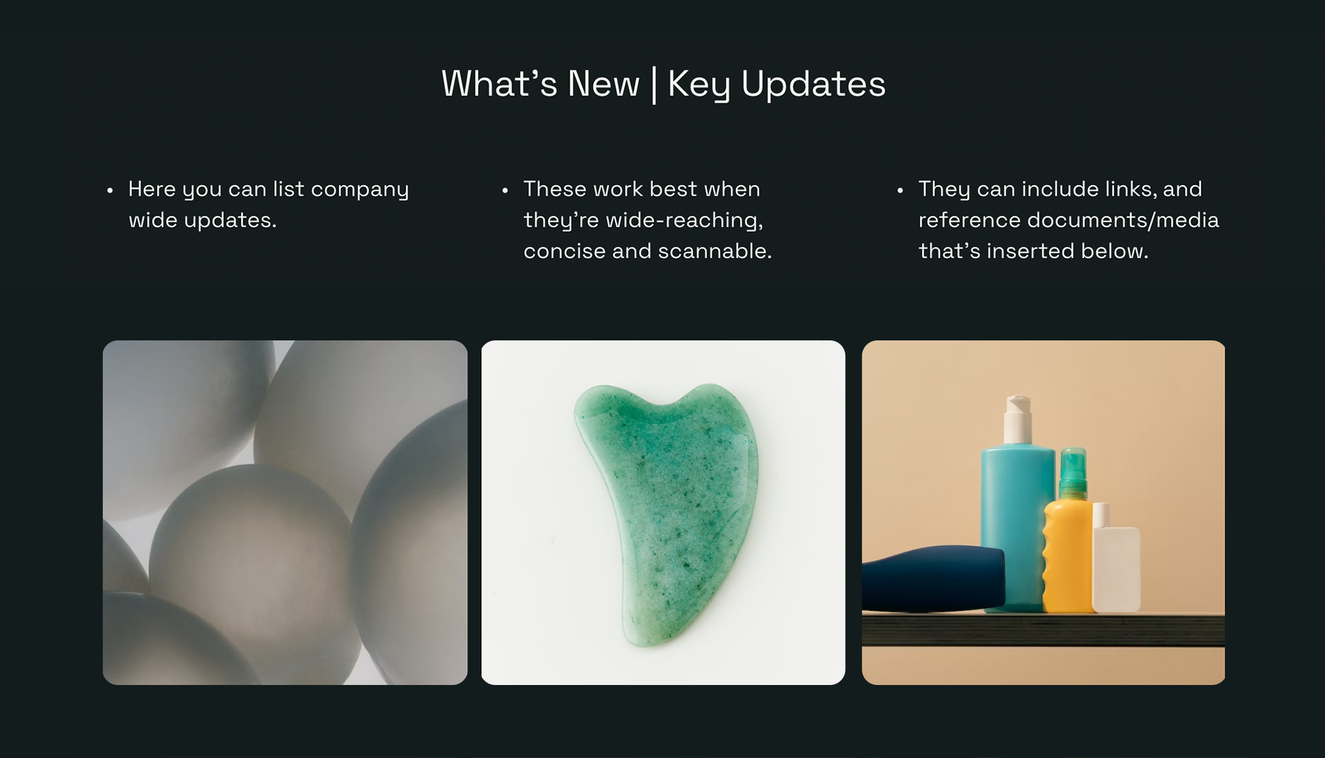 Weekly Company Update Template - Whats New