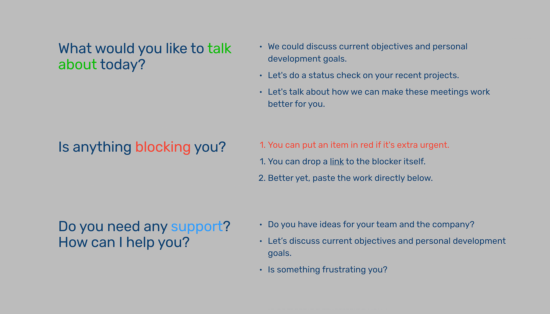 1 1 Meeting Doc Template - Discussion Topics