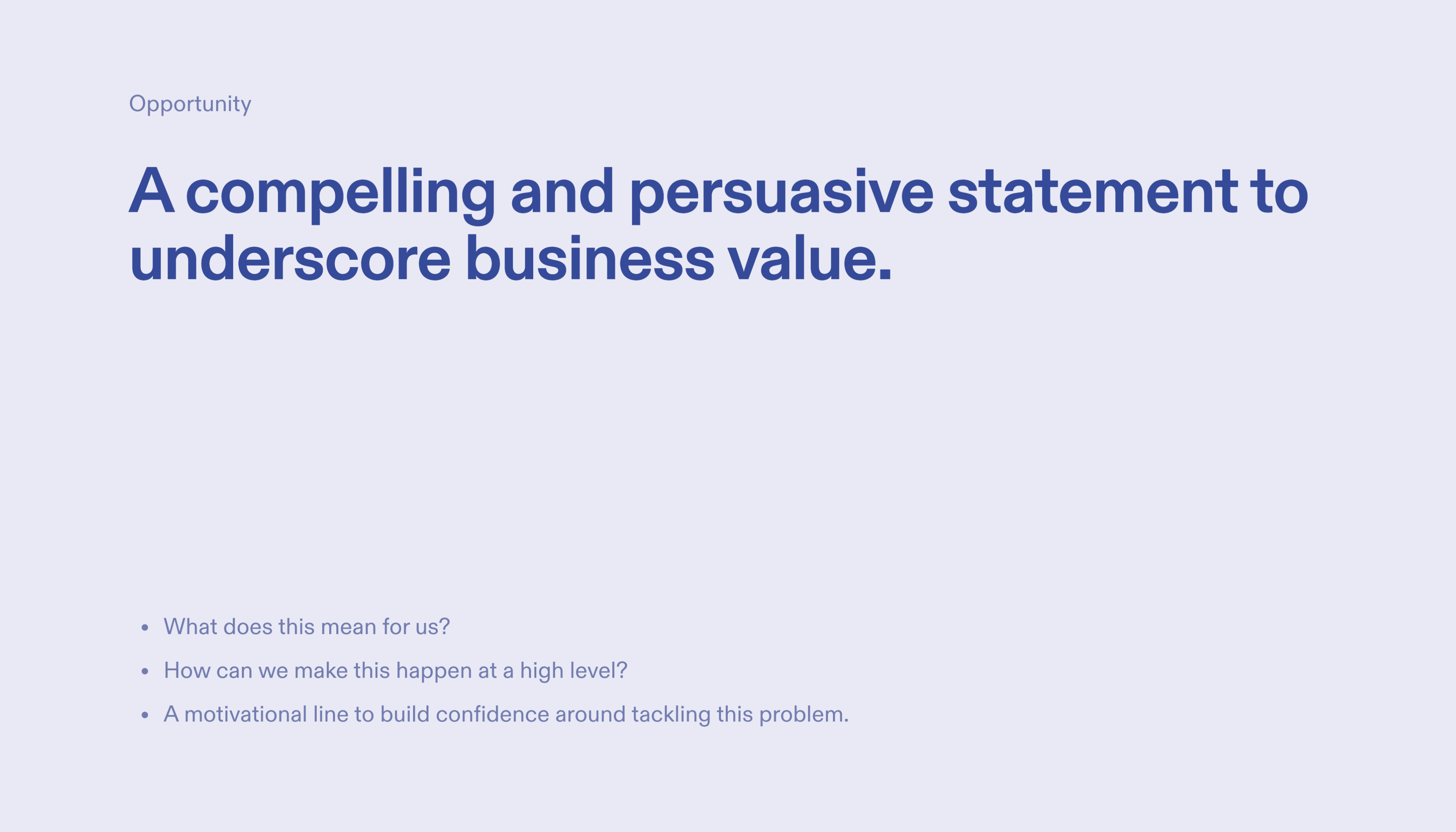 Product Design Review Template – Opportunity Section