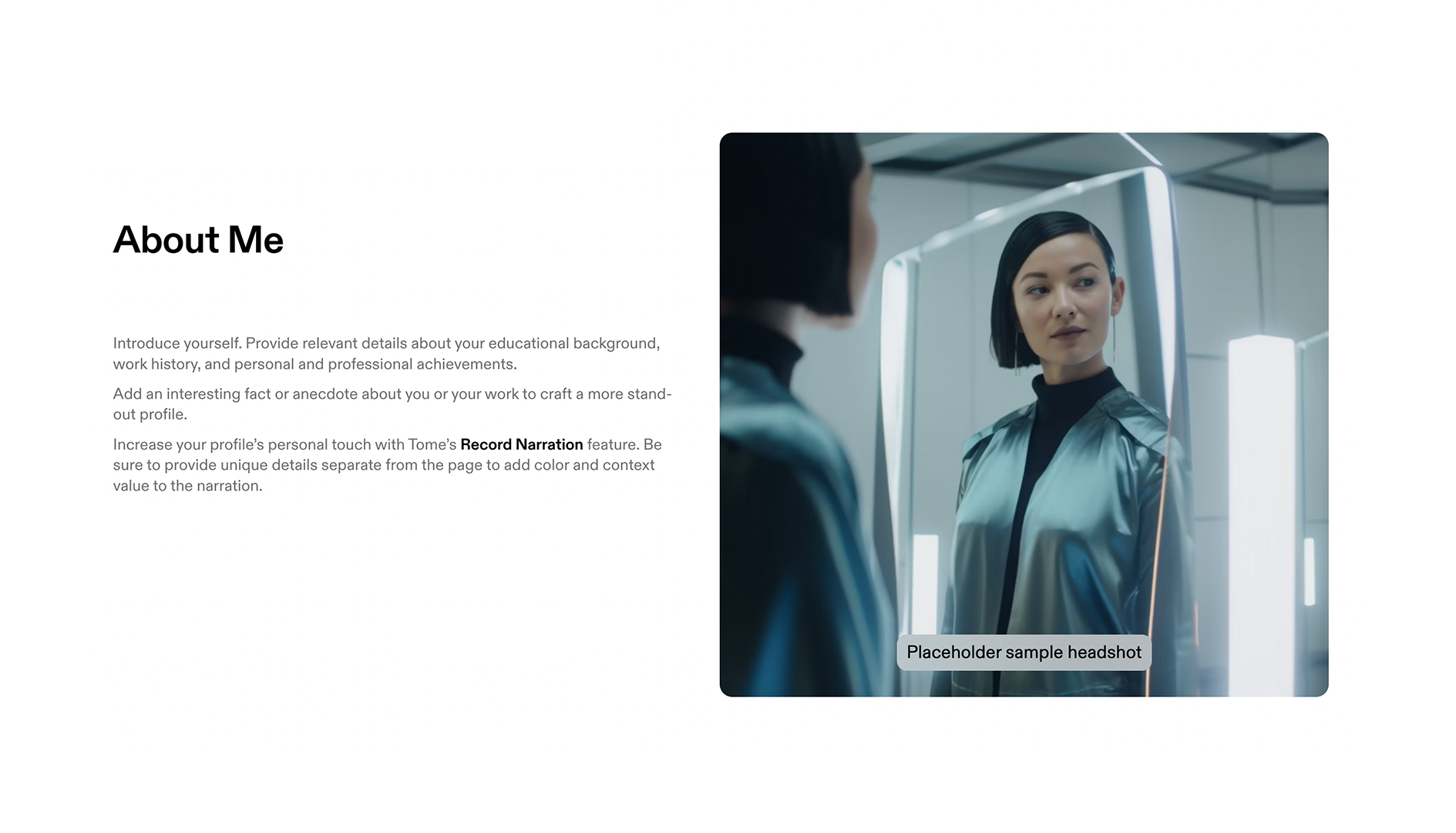 Consultancy Portfolio Template - About Me