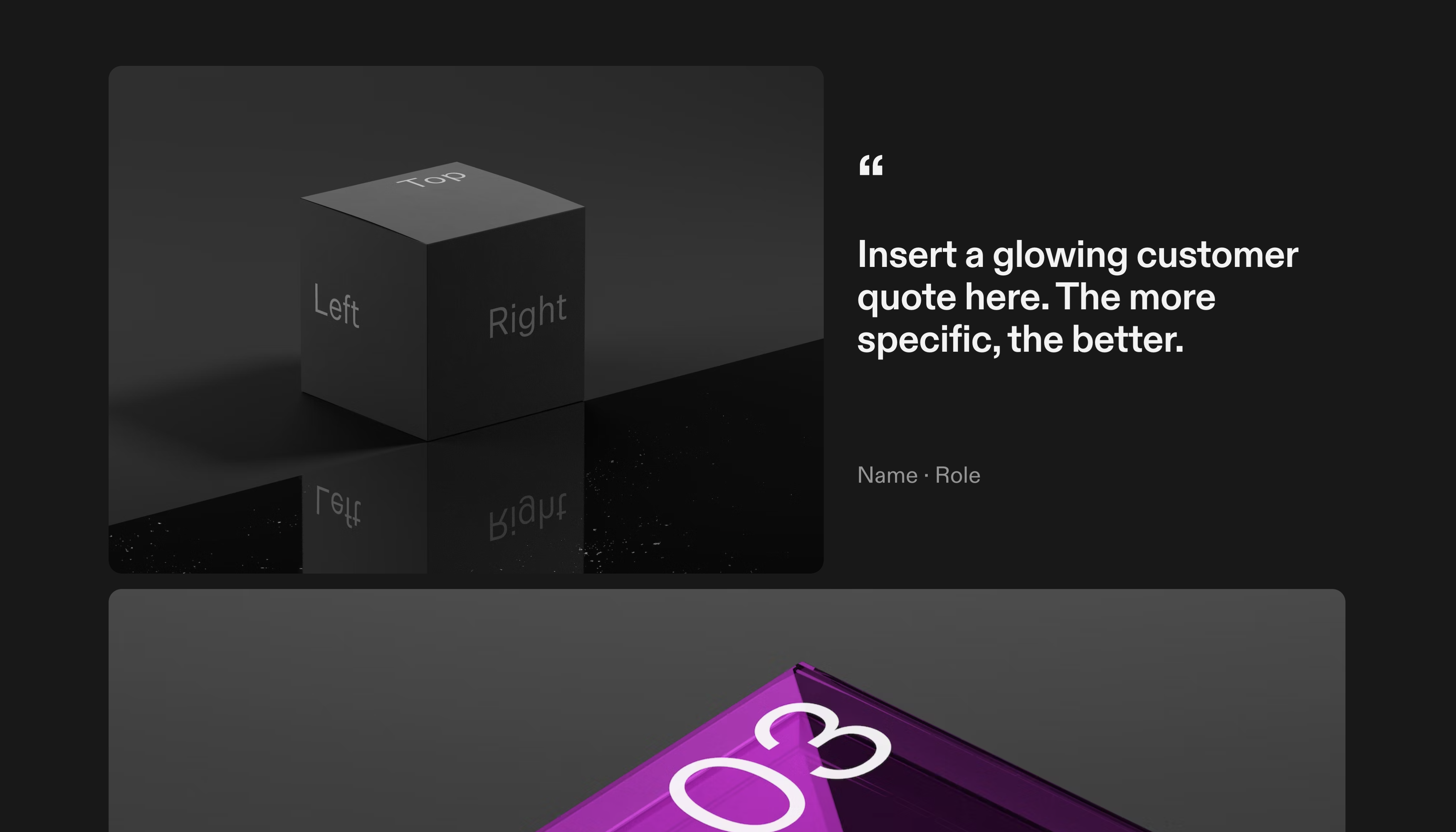 Product Design Portfolio Template – Quote Section